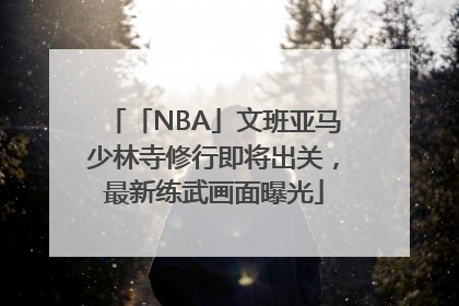 「NBA」文班亚马少林寺修行即将出关，最新练武画面曝光