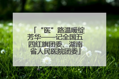 “医”路温暖绽芳华——记全国五四红旗团委、湖南省人民医院团委
