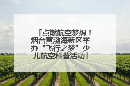 点燃航空梦想！烟台黄渤海新区举办“飞行之梦”少儿航空科普活动