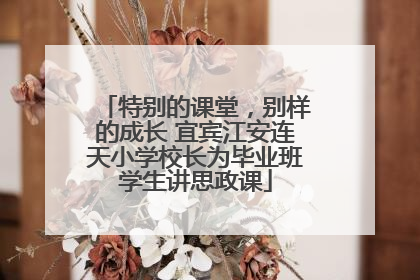 特别的课堂，别样的成长 宜宾江安连天小学校长为毕业班学生讲思政课