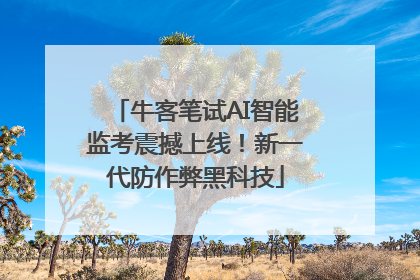 牛客笔试AI智能监考震撼上线！新一代防作弊黑科技