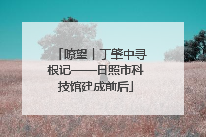 瞭望丨丁肇中寻根记——日照市科技馆建成前后