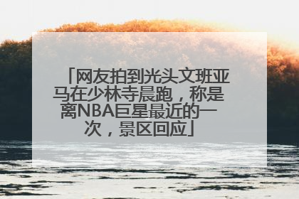 网友拍到光头文班亚马在少林寺晨跑，称是离NBA巨星最近的一次，景区回应