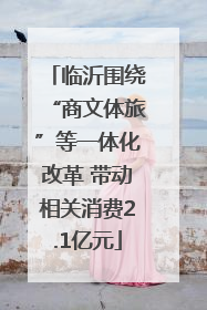 临沂围绕“商文体旅”等一体化改革 带动相关消费2.1亿元