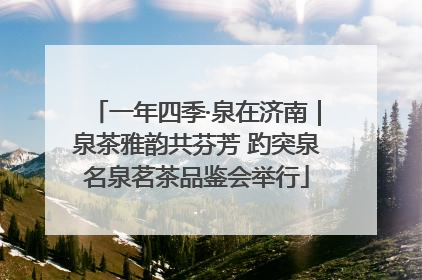 一年四季·泉在济南｜泉茶雅韵共芬芳 趵突泉名泉茗茶品鉴会举行