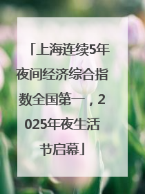 上海连续5年夜间经济综合指数全国第一，2025年夜生活节启幕