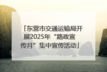 东营市交通运输局开展2025年“路政宣传月”集中宣传活动