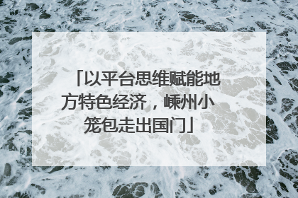 以平台思维赋能地方特色经济，嵊州小笼包走出国门