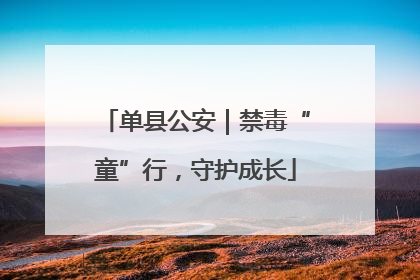 单县公安｜禁毒“童”行，守护成长