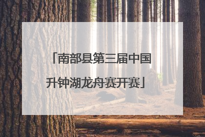 南部县第三届中国升钟湖龙舟赛开赛