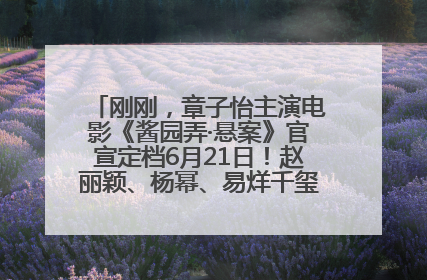 刚刚，章子怡主演电影《酱园弄·悬案》官宣定档6月21日！赵丽颖、杨幂、易烊千玺等角色海报曝光