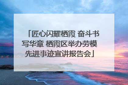 匠心闪耀栖霞 奋斗书写华章 栖霞区举办劳模先进事迹宣讲报告会