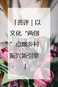 善评｜以文化“两创”点燃乡村振兴新引擎