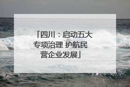 四川：启动五大专项治理 护航民营企业发展