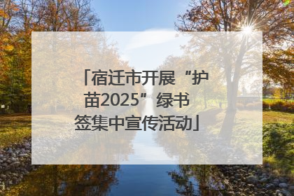 宿迁市开展“护苗2025”绿书签集中宣传活动
