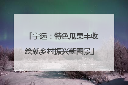 宁远：特色瓜果丰收绘就乡村振兴新图景