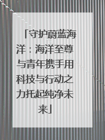 守护蔚蓝海洋：海洋至尊与青年携手用科技与行动之力托起纯净未来