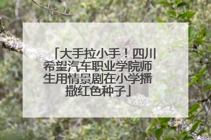 大手拉小手！四川希望汽车职业学院师生用情景剧在小学播撒红色种子
