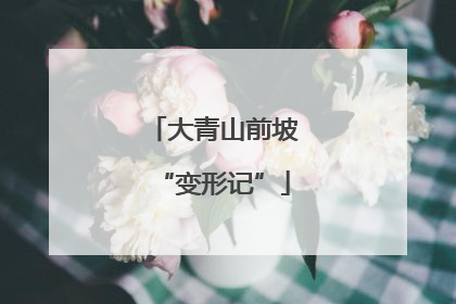 大青山前坡“变形记”