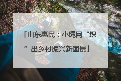 山东惠民：小绳网“织”出乡村振兴新图景