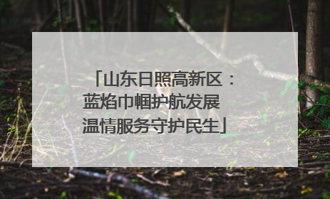 山东日照高新区：蓝焰巾帼护航发展 温情服务守护民生