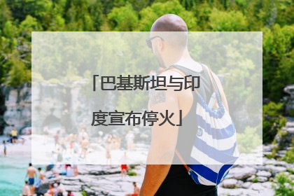 巴基斯坦与印度宣布停火