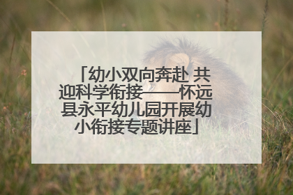 幼小双向奔赴 共迎科学衔接——怀远县永平幼儿园开展幼小衔接专题讲座