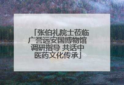 张伯礼院士莅临广誉远安国博物馆调研指导 共话中医药文化传承