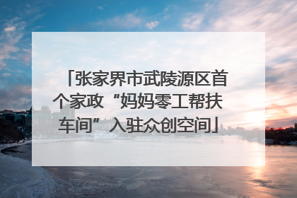 张家界市武陵源区首个家政“妈妈零工帮扶车间”入驻众创空间