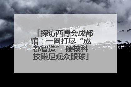 探访西博会成都馆：一网打尽“成都智造” 硬核科技赚足观众眼球