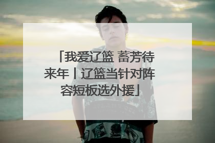 我爱辽篮 蓄芳待来年丨辽篮当针对阵容短板选外援