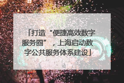 打造“便捷高效数字服务圈”，上海启动数字公共服务体系建设