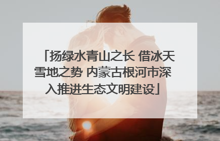 扬绿水青山之长 借冰天雪地之势 内蒙古根河市深入推进生态文明建设