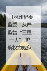 林州纪委监委：从严监督“三重一大” 护航权力规范