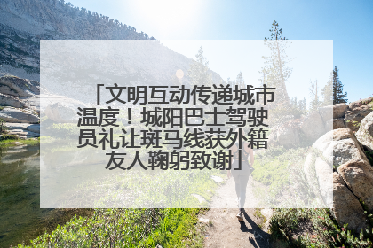 文明互动传递城市温度！城阳巴士驾驶员礼让斑马线获外籍友人鞠躬致谢