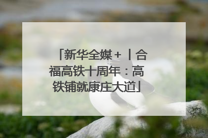 新华全媒＋丨合福高铁十周年：高铁铺就康庄大道