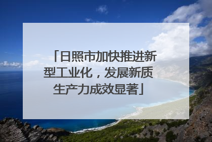 日照市加快推进新型工业化，发展新质生产力成效显著