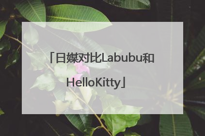 日媒对比Labubu和HelloKitty