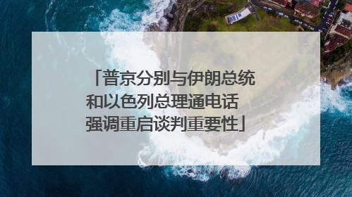 普京分别与伊朗总统和以色列总理通电话 强调重启谈判重要性
