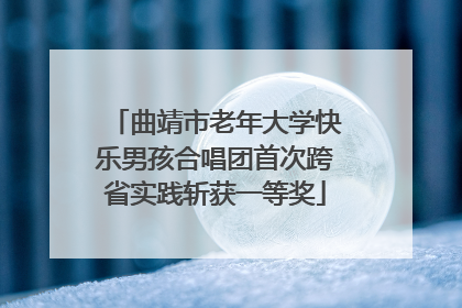 曲靖市老年大学快乐男孩合唱团首次跨省实践斩获一等奖