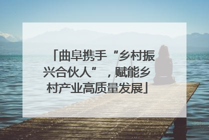 曲阜携手“乡村振兴合伙人”，赋能乡村产业高质量发展