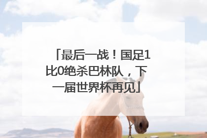 最后一战！国足1比0绝杀巴林队，下一届世界杯再见