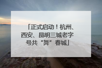 正式启动！杭州、西安、昆明三城老字号共“舞”春城