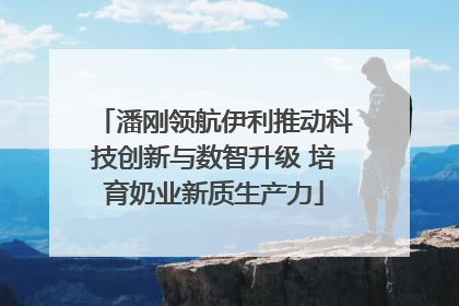潘刚领航伊利推动科技创新与数智升级 培育奶业新质生产力