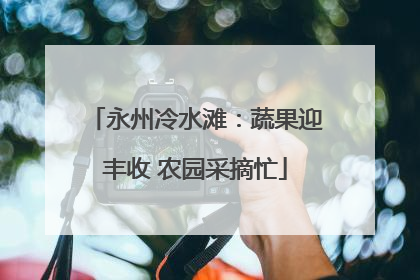 永州冷水滩：蔬果迎丰收 农园采摘忙