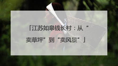 江苏如皋钱长村：从“卖草坪”到“卖风景”