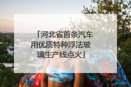 河北省首条汽车用优质特种浮法玻璃生产线点火