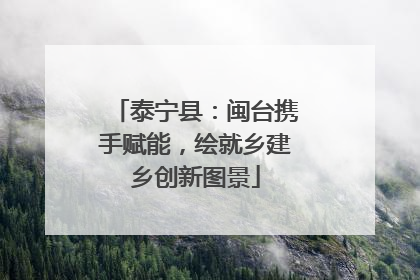 泰宁县：闽台携手赋能，绘就乡建乡创新图景