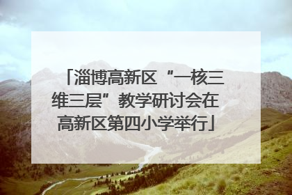 淄博高新区“一核三维三层”教学研讨会在高新区第四小学举行