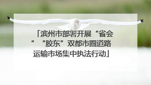 滨州市部署开展“省会”“胶东”双都市圈道路运输市场集中执法行动